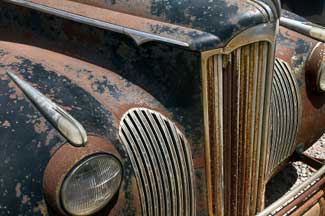 rusty old packard