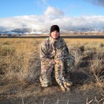 Matt with Bobcat and Mountain Snow