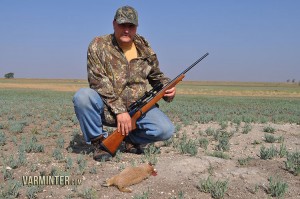 Ruger 22 K-Hornet and a Large Prairie Dog