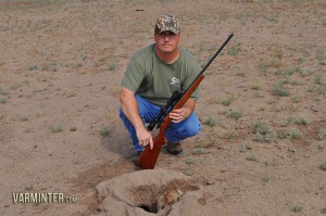 The 5mm Rimfire draws first blood on a Texas Prairie Dog.