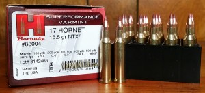 Hornady's New .17 Hornet NTX with a 15.5 grain lead free bullet