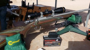 Ruger 77/17 Winchester Super Mag at the Bench