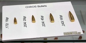 2015 SHOT Show image of the .172 caliber Controlled Chaos bullet