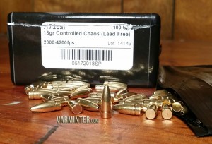 Lehigh Defense .172 Caliber - 18 Grain Controlled Chaos Lead Free Bullets
