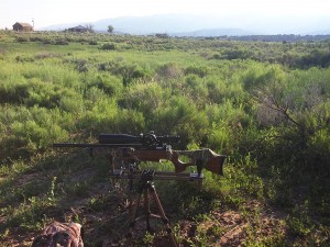 Daystate Airwolf sitting on the Caldwell Deadshot Fieldpod