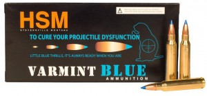 New HSM Varmint Blue Ammunition