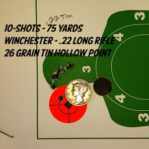 Average group with the Winchester Lead Free Ammo