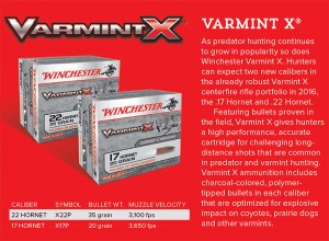 Winchester Press Release on the New Varmint-X Ammo