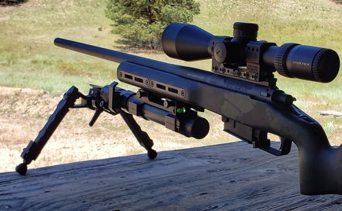 For Stability we Paired the Accuracy Solutions Bipod XT with the Accu-Tac HD50