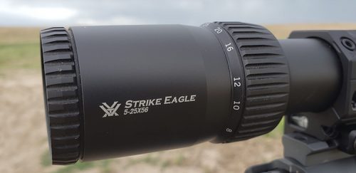 The Vortex Strike Eagle 5-25x56mm was the Perfect Optic for this Build