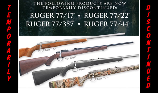Ruger Temporarily Discontinuing the 77 Series of Bolt-Action Rifles