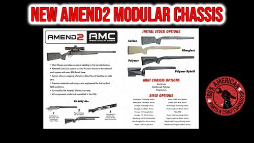 Amend2 Announces Their New AMC – MODULAR CHASSIS System for Bolt Action Rifles