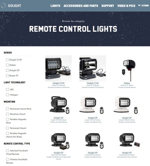 GoLight Remote Vehicle Spotlights for Hunting Rigs LED IR Version