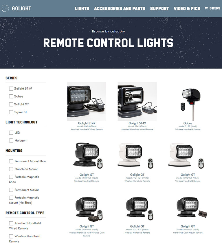 GoLight® RadioRay® LED Work Lights