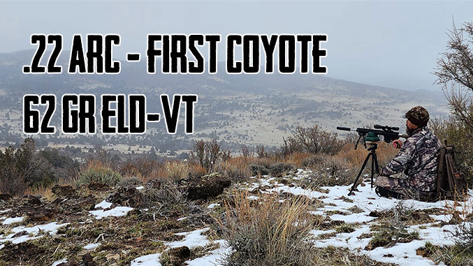 First Coyote with the 22 ARC and Hornady 62 Grain ELD-VT Bullets – Educational Performance Video