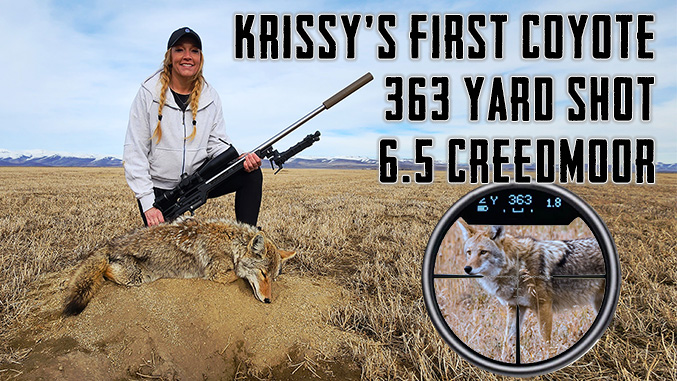Unleashing Her Precision: Krissy’s First Coyote at 363 Yards – 6.5 Creedmoor & Burris Veracity PH